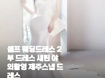 셀프 웨딩드레스 2부 새틴 야외촬영  관련 이미지